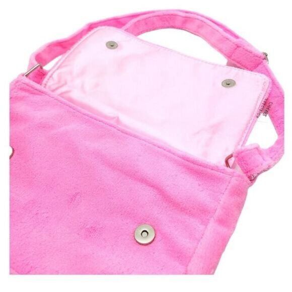 Authentic Chanel Precision Pink Novelty Crossbody Shoulder Bag Pink Fuzzy Tote - Picture 8 of 11